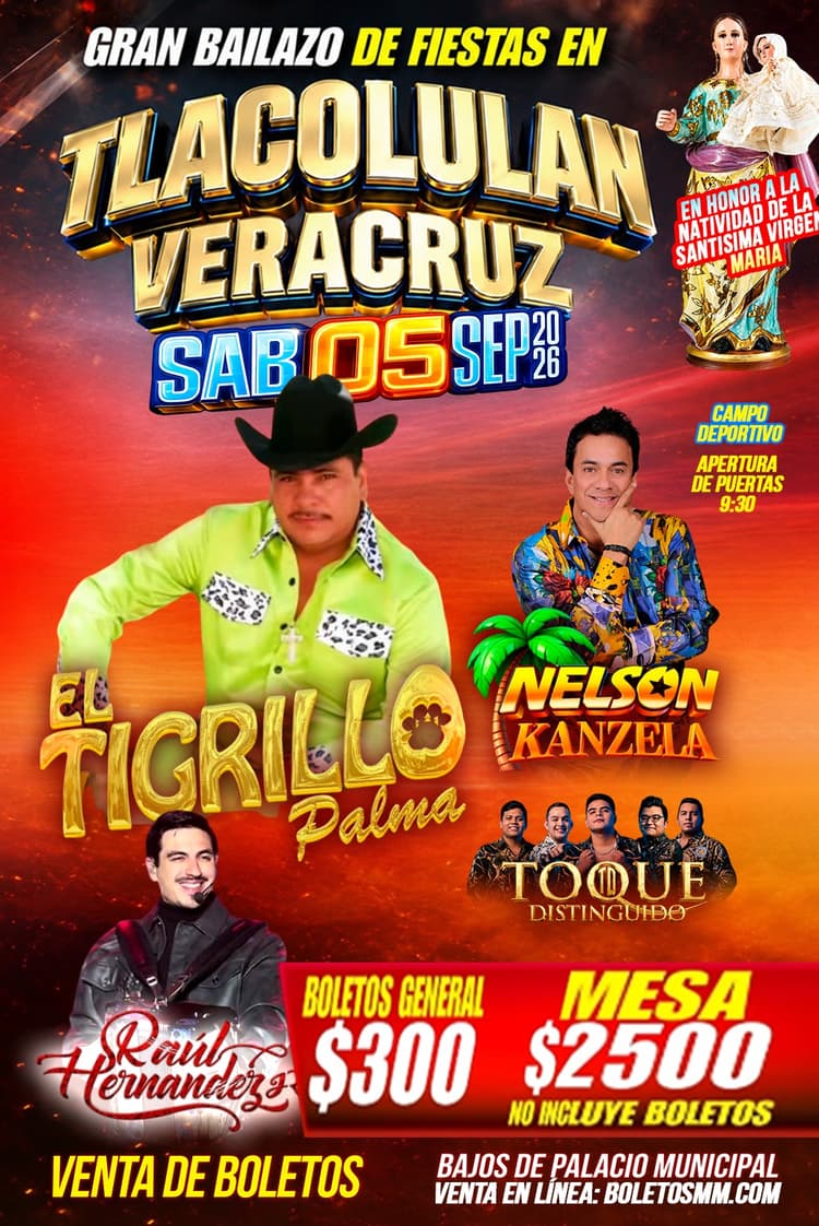 Gran Bailazo de Fiestas en Tlacolulan 2026