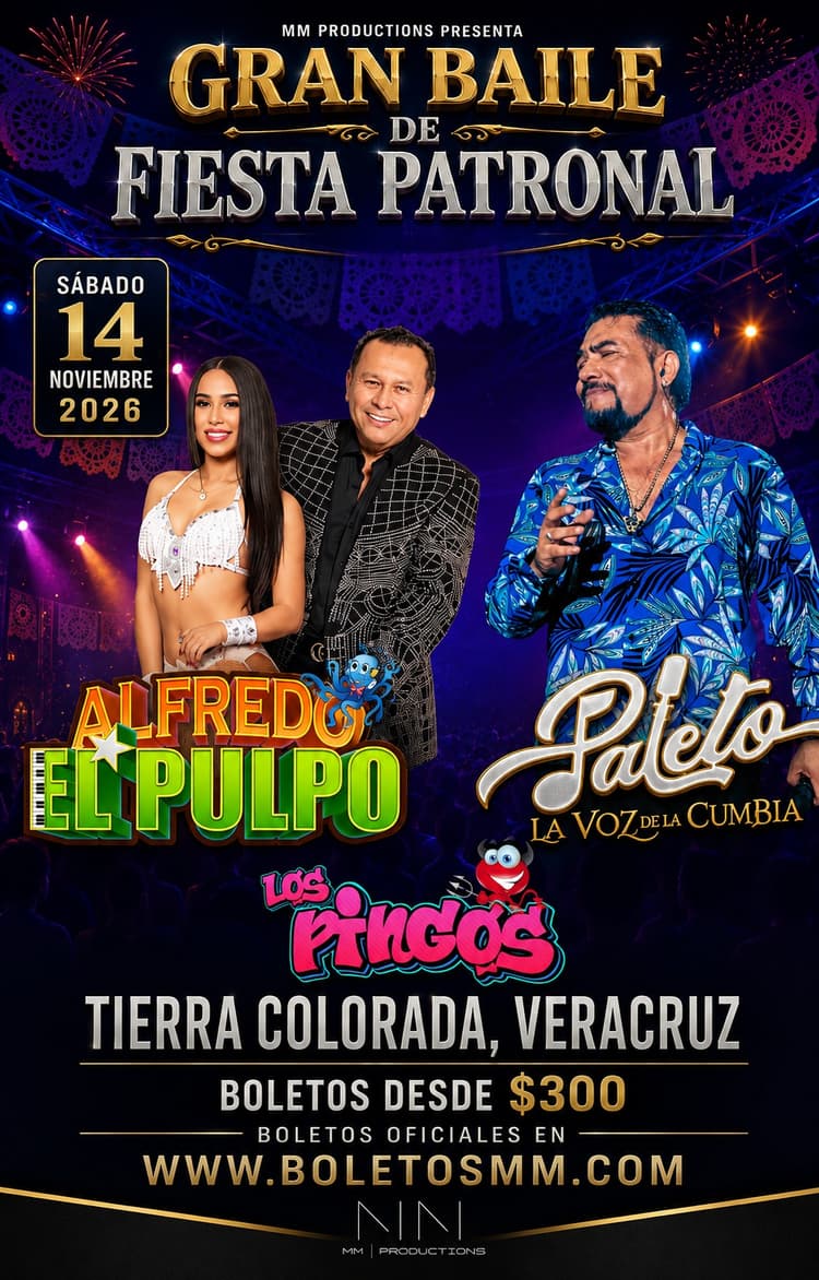 Gran Baile de Fiesta Patronal Tierra Colorada 2026